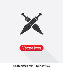 Cross Sword Icon Vector Illustratration Eps10