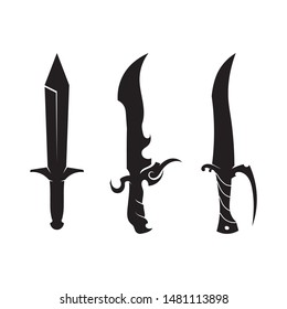 Cross swords icon flat. Simple vector symbol and bonus icon
