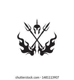 Cross swords icon flat. Simple vector symbol and bonus icon
