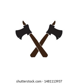 Cross swords icon flat. Simple vector symbol and bonus icon
