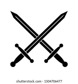 cross swords icon vector illustration