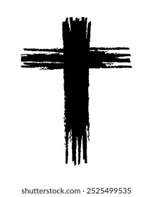 cross symbol, christian crosses icon, vector