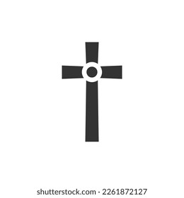 Cross symbol. Christian cross icon. Vector