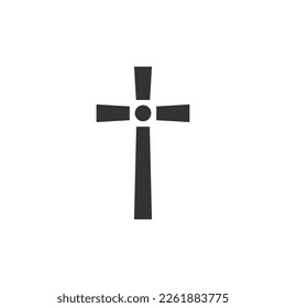 Cross symbol. Christian cross icon. Vector