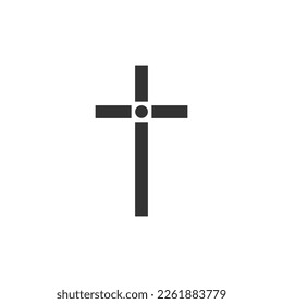 Cross symbol. Christian cross icon. Vector