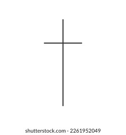 Cross symbol. Christian cross icon. Vector