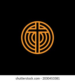 Kreuzsymbol mit dem Logo der Kreislinie