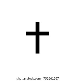 cross symbol or clipart black vector