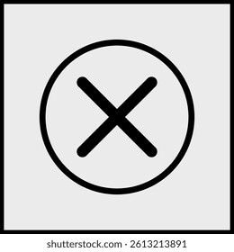 A cross or “X” symbol for close or cancel actions.