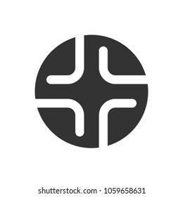 Cross Symbol. logo. vector 10.