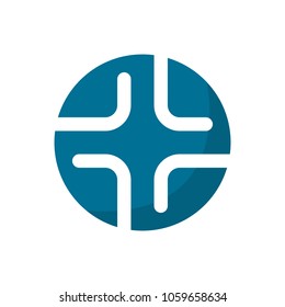 Cross Symbol. logo. vector 10.