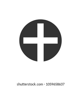 Cross Symbol. logo. vector 10.