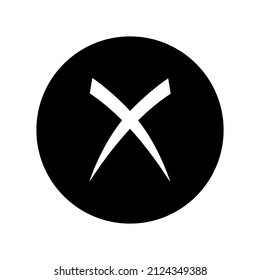 Cross symbol. Cross mark icon. Vector icon for web site, app or multimedia. UI UX.