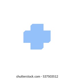 Cross symbol of medicine, icon