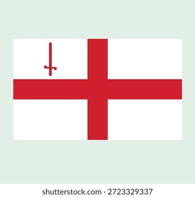 El símbolo de la cruz en la bandera representa un emblema significativo en un contexto cultural
