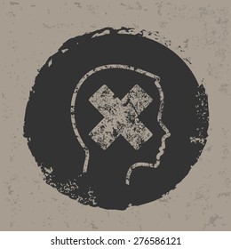Cross symbol on grunge design,grunge vector