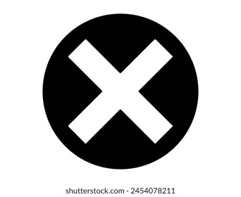 Cross symbol silhouette vector art