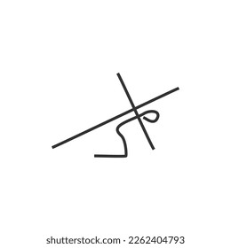 Cross symbol. Three crosses. Calvary. Vector.