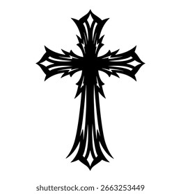 Cross symbol vector design illustration