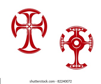 Cross symbols, such a logo. Jpeg version also available in gallery