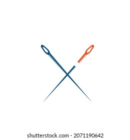 cross tailor needle icon vector illustration design template 