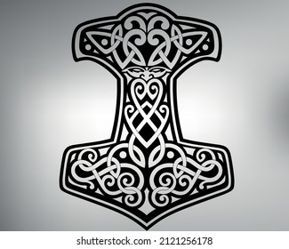 cross tattoo sketch. vector drawing cross made in celtic pattern.
