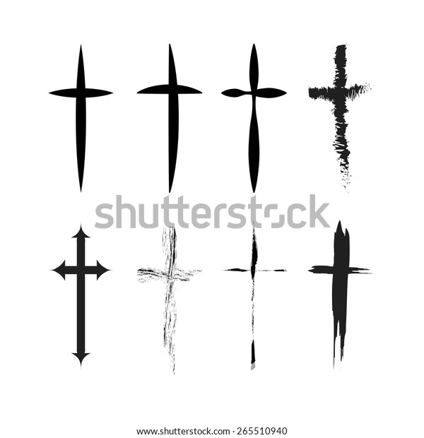 Cross Tattoo Vector เวกเตอร์สต็อก (ปลอดค่าลิขสิทธิ์) 265510940