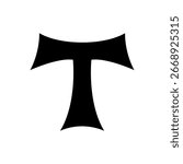 Cross of Tau Symbol, vector design