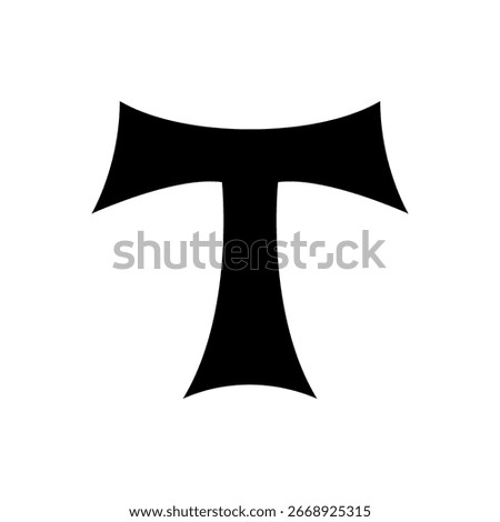 Cross of Tau Symbol, vector design