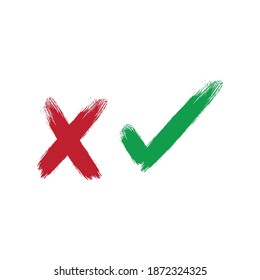 Vector gráfico de gruns de cruz y garrapatas