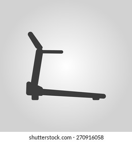 Cross trainer machine icon. Running symbol. Flat Vector illustration