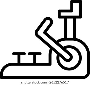 Design de ícone de linha de vetor de Instrutor Cruzado