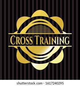 Cross Training golden badge or emblem. Vector Illustration. Detailed.