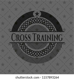 Cross Training realistic black emblem