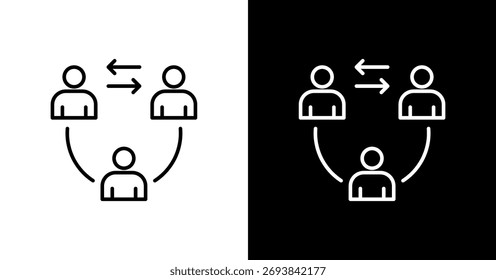 Cross Training White Icon Set Design