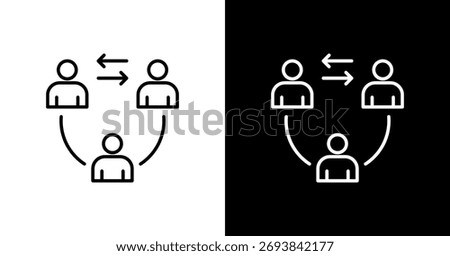 Cross Training White Icon Set Design