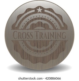 Cross Training wooden emblem