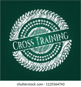Cross Training written with chalkboard texture