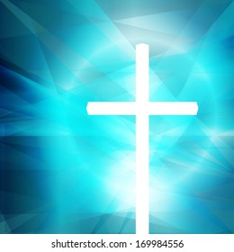 Cross vector abstract background concept template