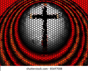 a cross vector background