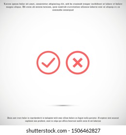 Cross vector, check icon ilustration - vector. Vector illustration of cross icon on white background. plus icon design template. Trendy style, vector eps 10

