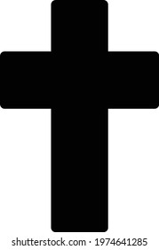 cross vector glyph flat icon

