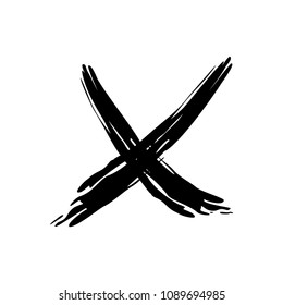 Cross vector icon