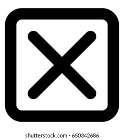 Cross Vector Icon