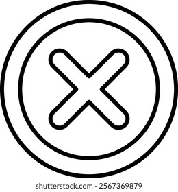 Cross vector icon. Can be used for printing, mobile and web applications.