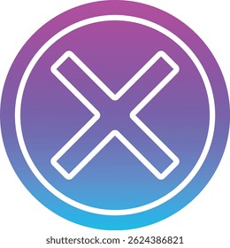 Cross vector icon. Can be used for printing, mobile and web applications.