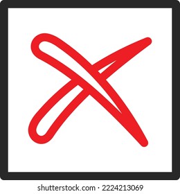 Cross Vector Icon which is suitable for commercial work and easily modify or edit it
