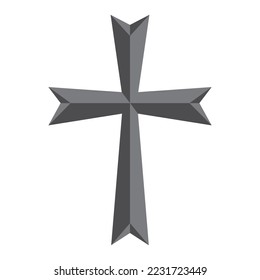 Cross vector illustration isolated in white background