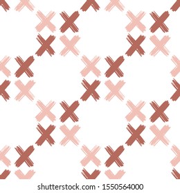 Cross. Vector illustration of seamless pattern.