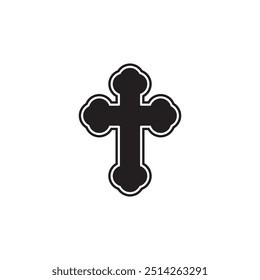 Cross Vector Image, Cross Symbol Icon, Christianity Cross Icon , Cross Logo Image, Christian Symbol Vector.